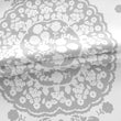 MISC Waterfall Damask Medallion Lined Window Swag Valance 52'' Width X 18''Length Grey Floral Traditional 100% Polyester
