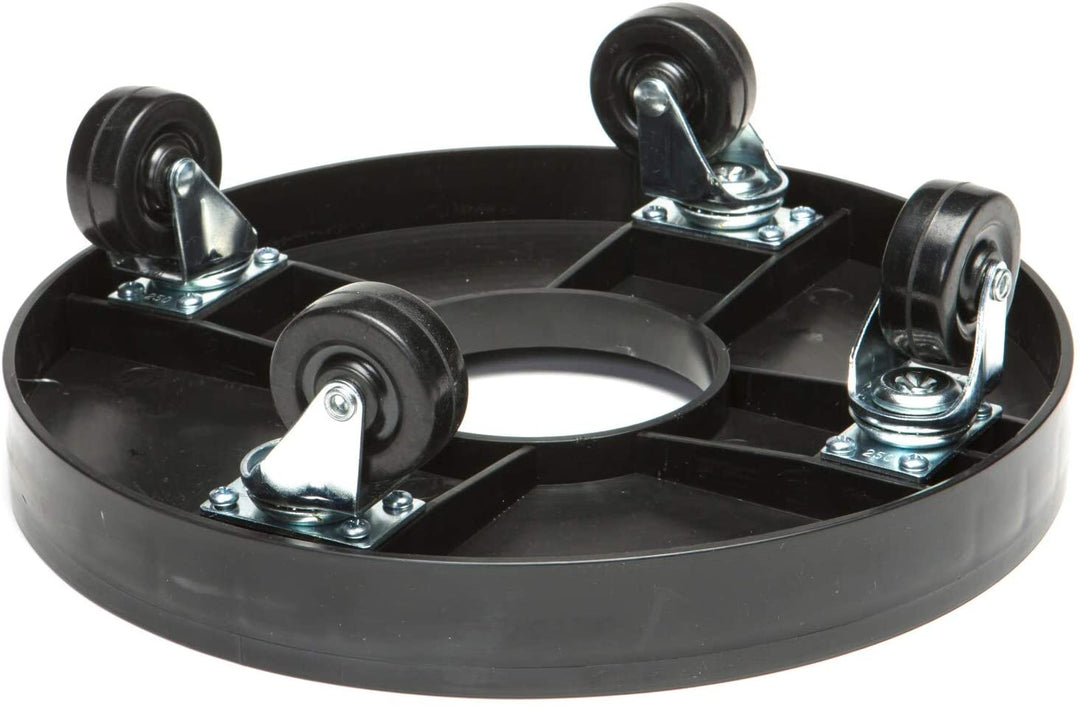 Black Plastic 12 inch Plant Dolly Hole