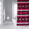 Modern Magenta Shower Curtain by Pink Striped Southwestern Polyester