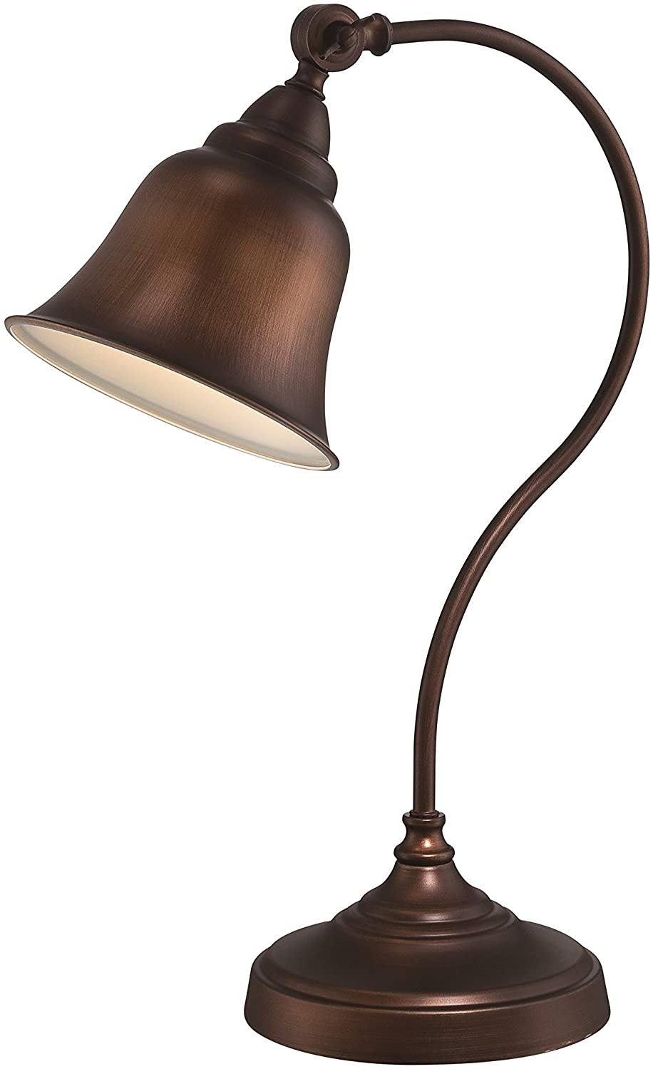 Table Lamp Brown Modern Contemporary Copper Bulbs