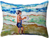Boy Surf No Cord Pillow 16x20 Color Graphic Nautical Coastal Polyester