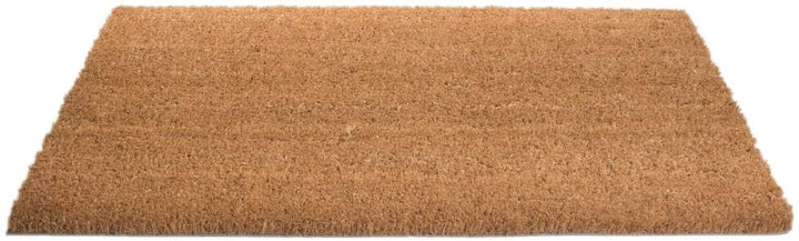 Decor 17mm Thick Solid Pattern Decorative Door Mat Brown