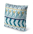 MISC Diamond Blue Indoor|Outdoor Pillow by Chi Hey Lee 18x18 Blue Geometric Southwestern Polyester Removable Cover