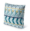 MISC Diamond Blue Indoor|Outdoor Pillow by Chi Hey Lee 18x18 Blue Geometric Southwestern Polyester Removable Cover