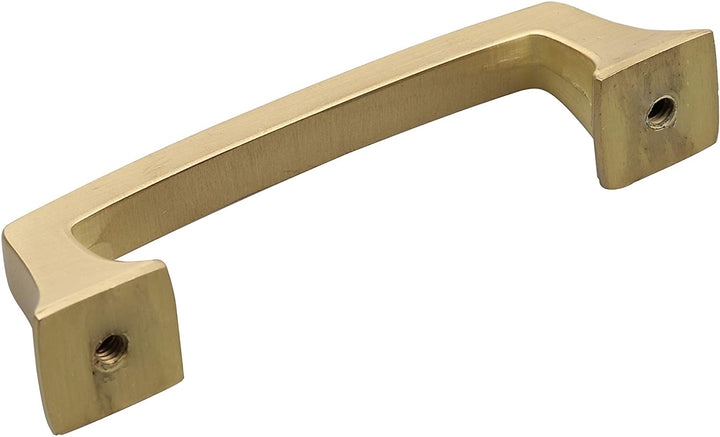 5 Pack 3 Center Satin Gold Base Cabinet Pulls Industrial Zinc Finish - Diamond Home USA