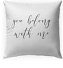 MISC You Belong Me Indoor|Outdoor Pillow by 18x18 Black Farmhouse Polyester Removable Cover
