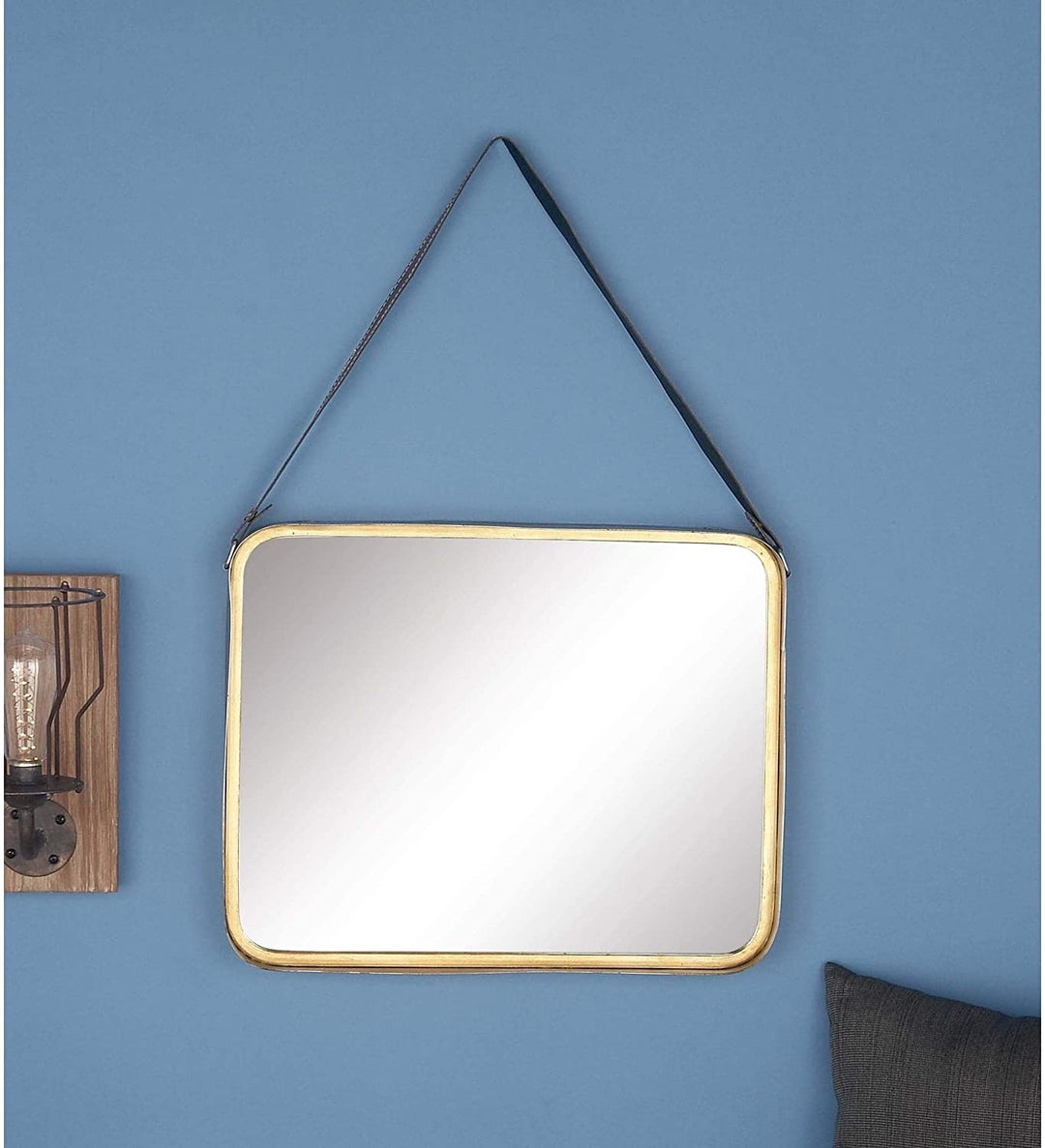 Metal Square Wall Mirror 20 inches Wide 30 inches High