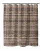 Washy Watercolor Stripe Chocolate Shower Curtain by Brown Abstract Modern Contemporary Polyester