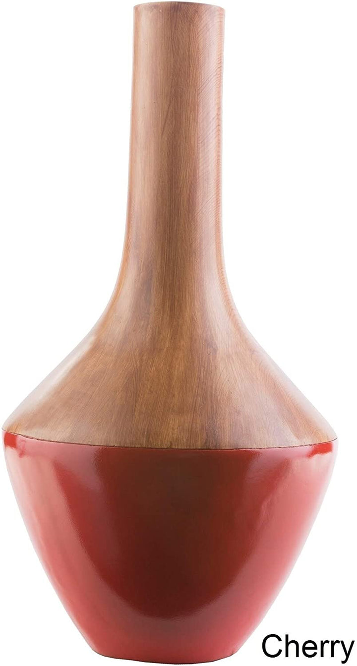 MISC Resin Large Size Decorative Vase Brown/red Brown Grey Red Transitional