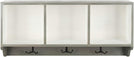 MISC Grey/White Wall Shelf 33 5" X 9 1" 15" Grey Transitional MDF Painted