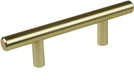 2 5 inch Cc Solid Satin Gold Cabinet Bar Pulls (Pack 10) Metal Finish