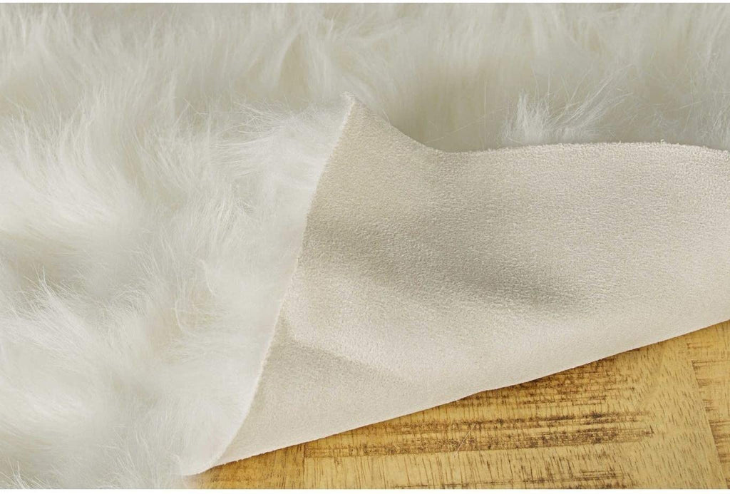 Unknown1 48" X 72" 1 5" Off White Sheepskin Area Rug 4' 6' Off/White Modern Contemporary Polyester Latex Free