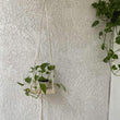 10x10 Macrame Hanging Shelf White Mid Century Modern Wood Handmade