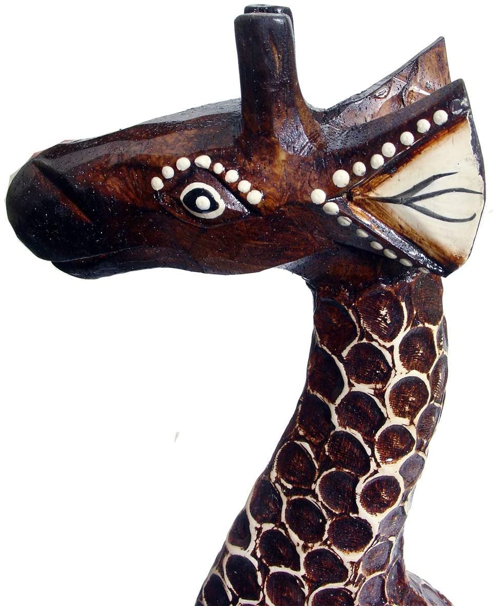 MISC Handmade 8 inch Wooden Giraffe Statue (Indonesia) Brown Animals Wood