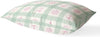 UKN Anchor Pink Lumbar Pillow Green Geometric Nautical Coastal Polyester Single Removable Cover
