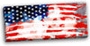 'Abstract Us Flag' Canvas 32 Wide X 16 High 1 Piece Modern Contemporary Traditional Rectangle Includes Hardware