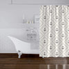 MISC Anchors Away Shower Curtain by 71x74 Black Geometric Nautical Coastal Polyester