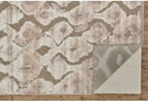 Pewter/Gray Runner (2'6" X 8') 2'6" 8' Brown Grey Abstract Modern Contemporary Chenille Synthetic Viscose Contains Latex