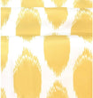 Circle Ikat Polka Dot Window Valance 52" W X 18" L Yellow Modern Contemporary 100% Polyester