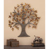 Grey Gold Tree Life Wall Art 3D Tree Wall Decor Sculpture Floral Themed Hanging Wall Sign Inspirational Landscape Indoor Home Decor Unique Creative