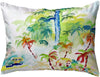 Colorful Palms No Cord Pillow 16x20 Color Graphic Nautical Coastal Polyester
