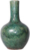 MISC Speckled Green Globular Vase 8 5x8 5x12 5 Porcelain