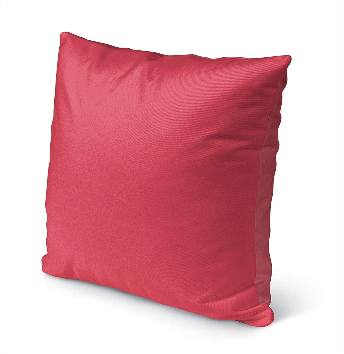 Coral Indoor|Outdoor Pillow by 18x18 Pink Modern Contemporary Polyester Removable Cover