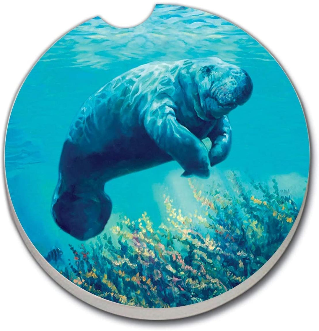 Car Coaster Manatee Sunlight Set 2 2 5