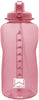 MISC Giant Gallon Water Bottle Carry Handle Straw 128 Oz Lilac Oz Purple Plastic 1 Piece