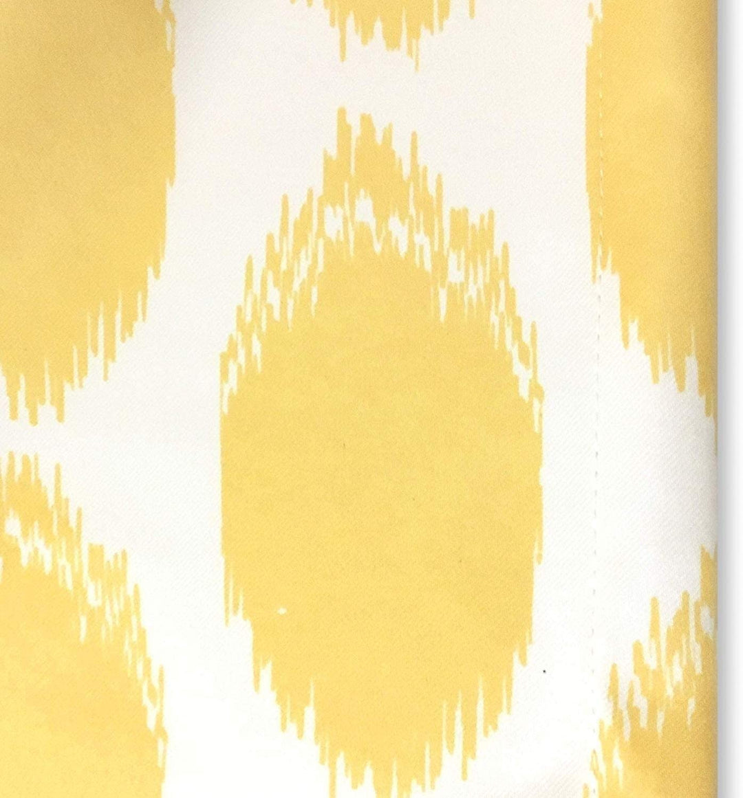 Circle Ikat Polka Dot Window Valance 52" W X 18" L Yellow Modern Contemporary 100% Polyester