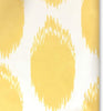 Circle Ikat Polka Dot Window Valance 52" W X 18" L Yellow Modern Contemporary 100% Polyester
