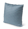 Vintage Blue Indoor|Outdoor Pillow by Tiffany 18x18 Blue Geometric Modern Contemporary Polyester Removable Cover