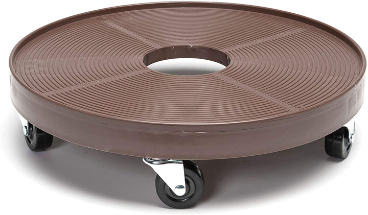 Plastic 16 inch Plant Dolly Hole Espresso