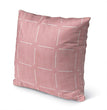 MISC Block Simple Squares Pink Indoor|Outdoor Pillow by 18x18 Pink Geometric Transitional Polyester Removable Cover