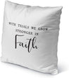 MISC Faith Indoor|Outdoor Pillow by 18x18 Black Geometric Farmhouse Polyester Removable Cover