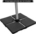 MISC Square Offset Umbrella Weights Base Water/Sand Filled Black Plastic