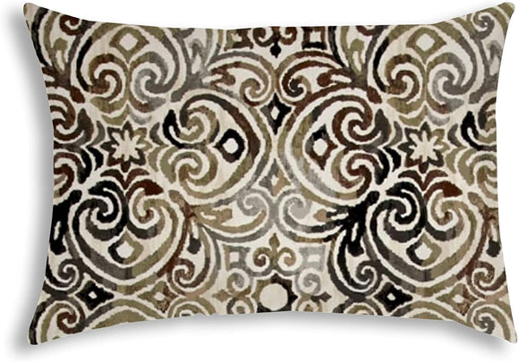 Black Indoor/Outdoor Pillow Sewn Closure Color Graphic Modern Contemporary Polyester Water Resistant