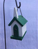Pine Wood Small Church Bird House White Hanging Made USA