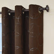 Geometric Window Curtain Set Interlocking Circular Patterns Single Panel Room Ening Energy Efficient Stylish Window Treatment Drapes Rod Pocket Polyester