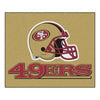 19" X 30" Inch NFL 49ers Door Mat Printed Logo Football Themed Sports Patterned Bathroom Kitchen Outdoor Carpet Area Rug Gift Fan Merchandise Vehicle - Diamond Home USA
