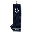 NFL Colts Golf Towel 16 X 22 Inches Football Themed Applique Sports Patterned Team Logo Fan Merchandise Athletic Spirit Blue White Polyester - Diamond Home USA