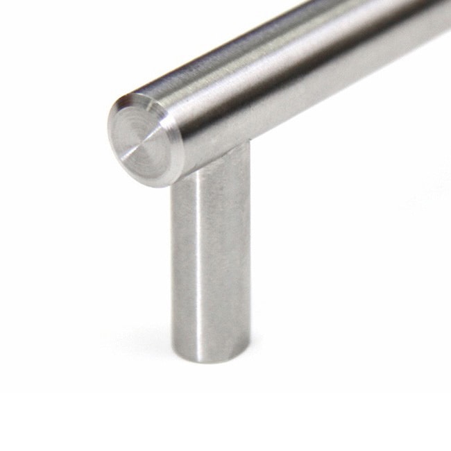 8-inch Solid Stainless Steel Cabinet Bar Pull Handles (Set Of 5) Grey Nickel Finish