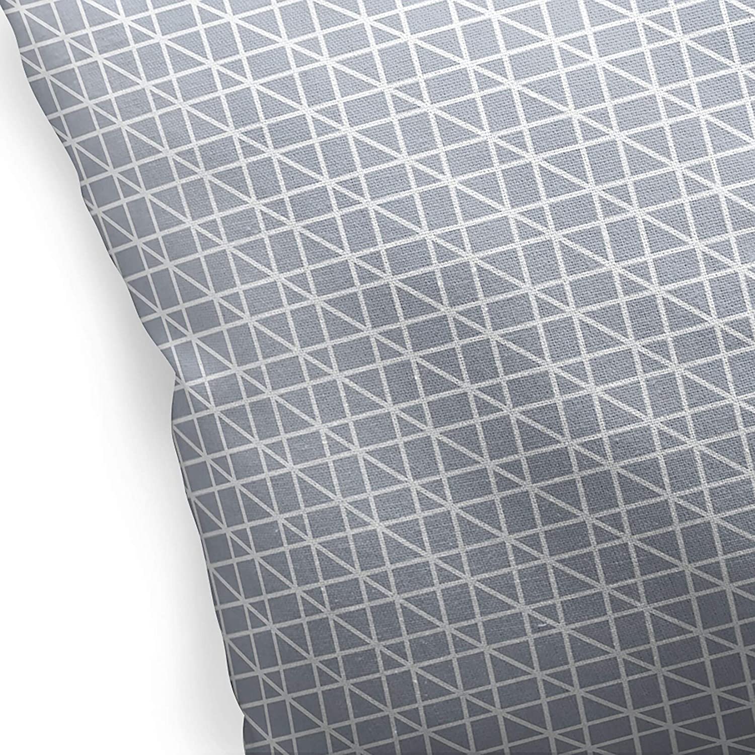 Axis Grey Indoor|Outdoor Pillow by 18x18 Grey Geometric Modern Contemporary Polyester Removable Cover