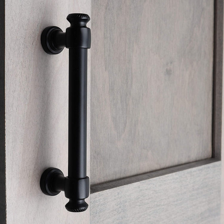 25 pk 3 3/4 Center Matte Black Classic Euro Cabinet Pull Traditional Metal - Diamond Home USA