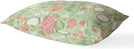UKN Light Green Lumbar Pillow Green Floral Modern Contemporary Polyester Single Removable Cover
