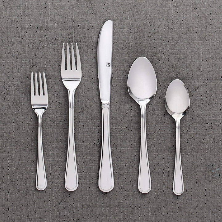 Flatware Stainless Steel 40pc Set 9" X 0'5" Modern