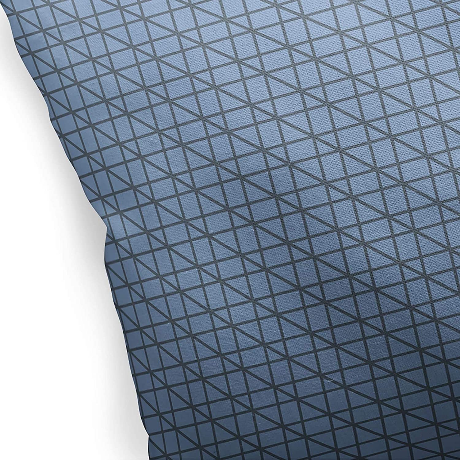 Axis Blue Indoor|Outdoor Pillow by 18x18 Blue Geometric Modern Contemporary Polyester Removable Cover
