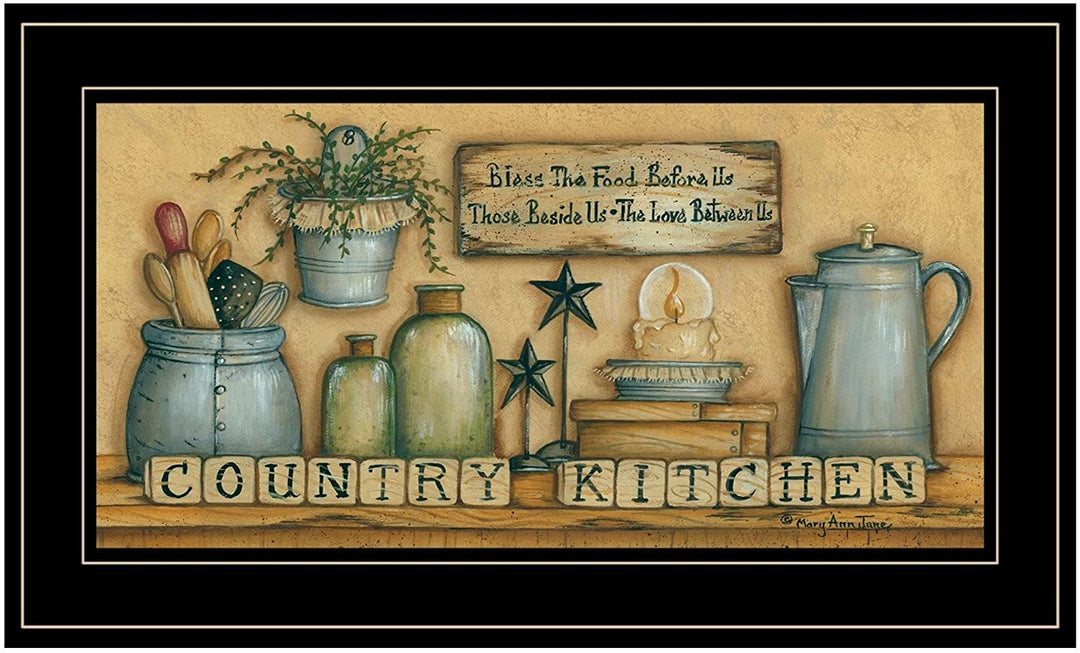 ry Kitchen Ann June Ready Hang Framed Black Frame