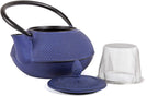 MISC Blue Cast Iron 30 Oz Tea Pot Stainless Steel