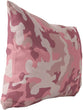 Camo Flow Pink Indoor|Outdoor Lumbar Pillow 20x14 Pink Geometric Modern Contemporary Polyester Removable Cover